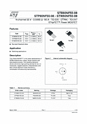 DataSheet STB80NF55-08 pdf